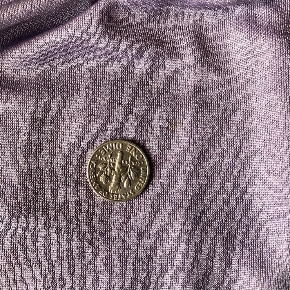 Vintage Newton Centre Lilac Blouson Dress Size Medium - Picture 12 of 14